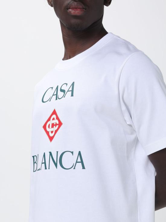 26FW 카사블랑카 반팔 티셔츠 MPF26JTS001 20 Bianco 4 - CASABLANCA