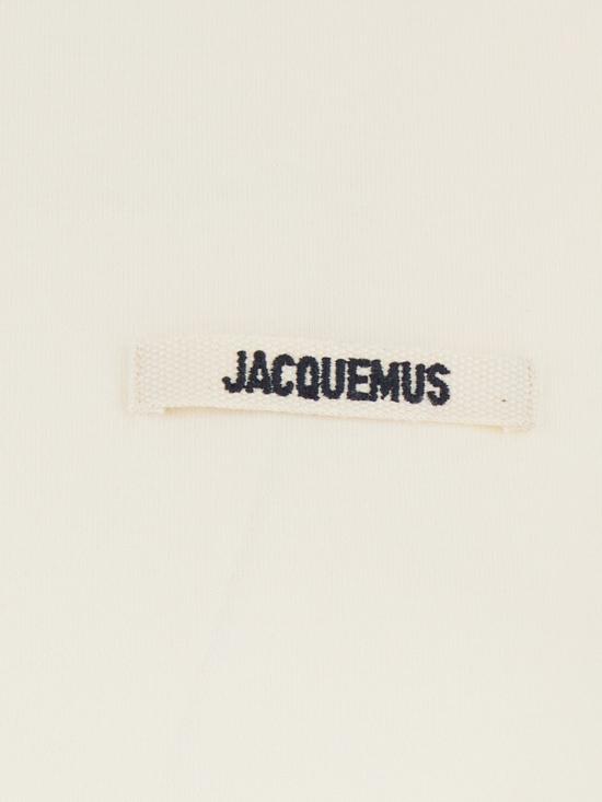 26FW 자크뮈스 그로그랭 로고 솟슬리브 티셔츠 TSW00550AJ00029 131 Beige - JACQUEMUS