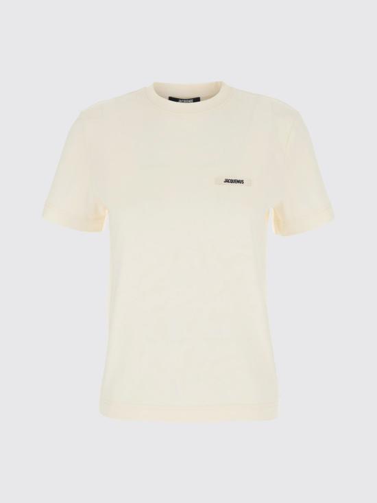 26FW 자크뮈스 그로그랭 로고 솟슬리브 티셔츠 TSW00550AJ00029 131 Beige - JACQUEMUS