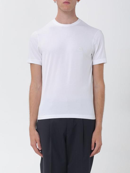 26FW 조르지오 아르마니 반팔 티셔츠 3GST52SJP4Z U090 White
