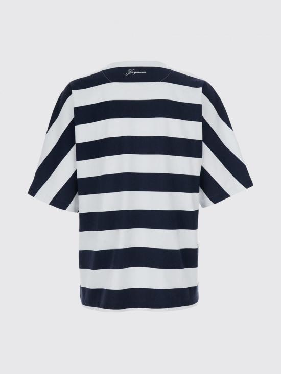 26FW 자크뮈스 마리니에르 쇼트 슬리브 티셔츠 TSM00581AJ00045 3FR Blue - JACQUEMUS