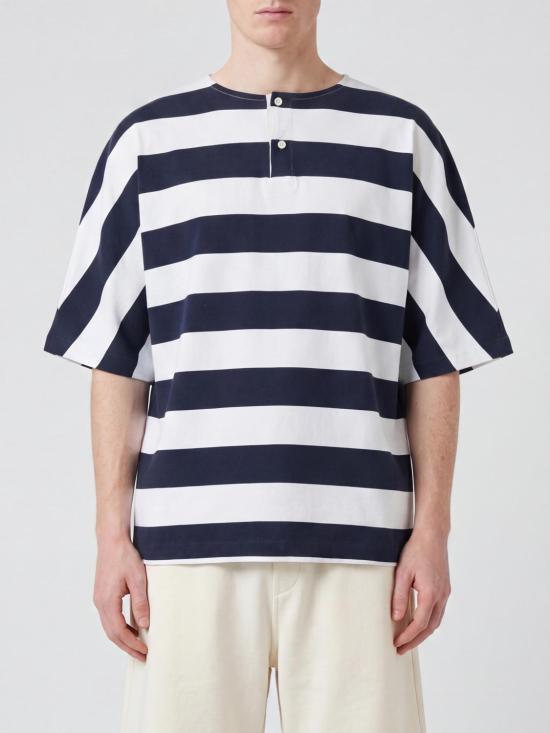 26FW 자크뮈스 마리니에르 쇼트 슬리브 티셔츠 TSM00581AJ00045 3FR Blue