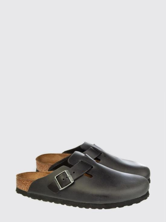 26SS 버켄스탁 플랫 슈즈 059463 Black - BIRKENSTOCK