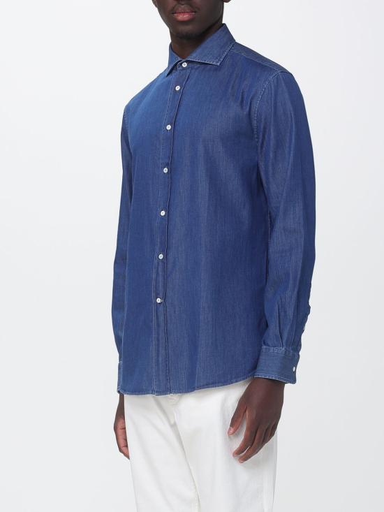 26FW 브루넬로 쿠치넬리 데님 셔츠 MR6830627 C003 Denim - BRUNELLO CUCINELLI