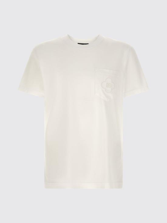 26FW 돌체앤가바나 반팔 티셔츠 G8RA2ZG7P7U W0800 White - DOLCE & GABBANA