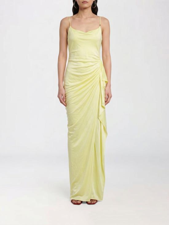 26FW 베르사체 롱 원피스 10246921A12497 1Y970 Yellow