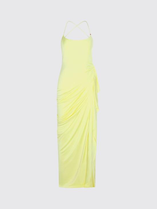 26FW 베르사체 롱 원피스 10246921A12497 1Y970 Yellow - VERSACE