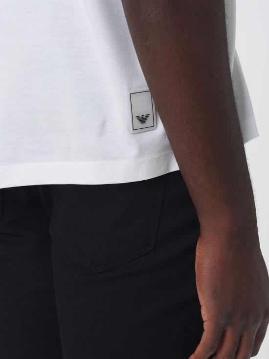 26SS 엠포리오 아르마니 폴로 티셔츠 EM005492AF24839 U0003 White - EMPORIO ARMANI