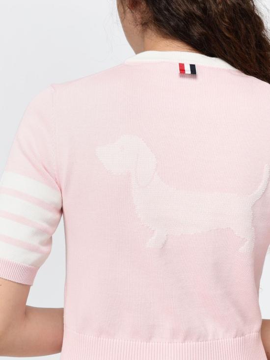 26FW 톰브라운 스웨터 FKA519AY3006 642 Pink - THOM BROWNE