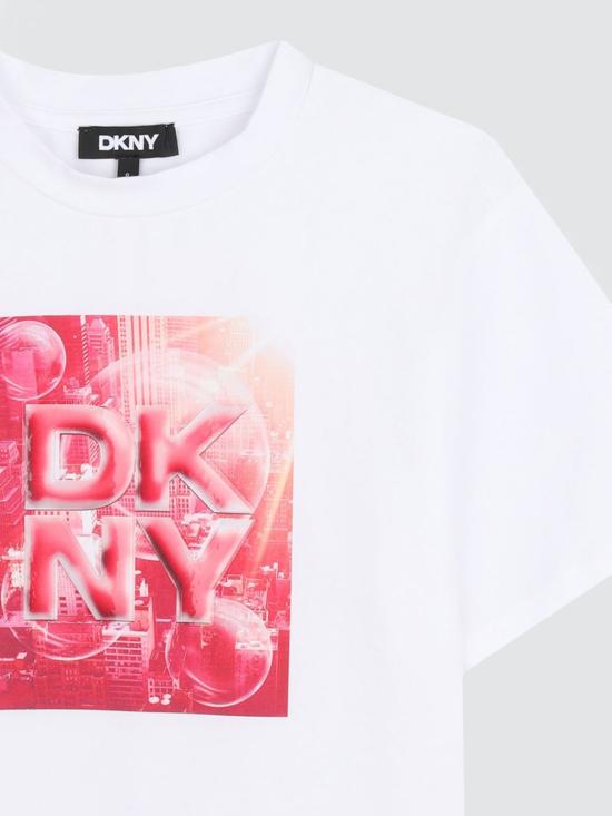 26SS [키즈] 디케이엔와이 티셔츠 D62621 N54 White - DKNY