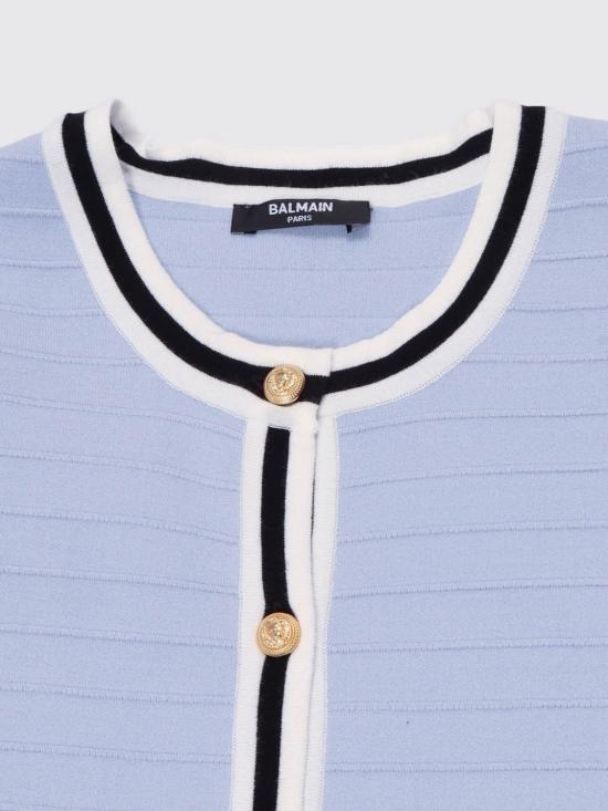 26SS [키즈] 발망 원피스 BY1C61X0121 652 Blue - BALMAIN