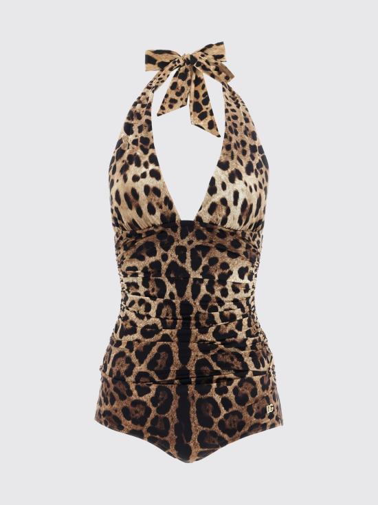 26FW 돌체앤가바나 원피스 수영복 O9A06JONO11 HY13M Brown - DOLCE & GABBANA