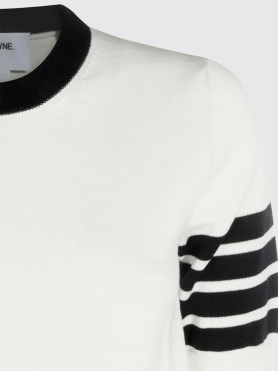 26FW 톰브라운 스웨터 FKA519AY3006 100 White - THOM BROWNE