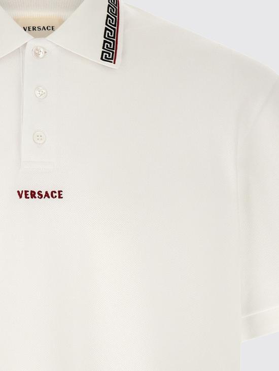 26FW 베르사체 폴로 티셔츠 10260071A18688 1W000 White - VERSACE