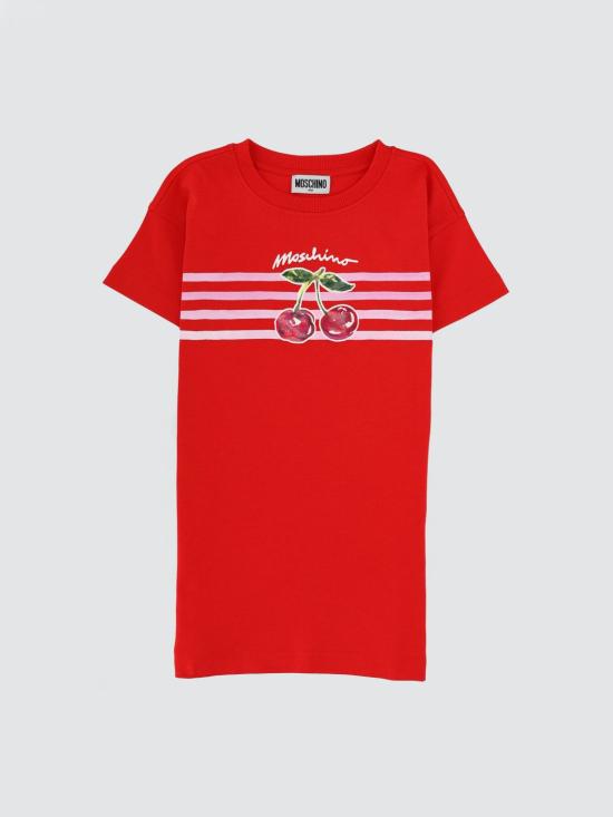 26SS [키즈] 모스키노 원피스 HDV0HSLAA43 50109 Red