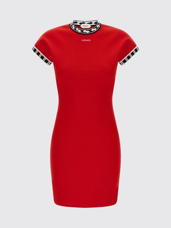 26FW 베르사체 롱 원피스 10257671A18356 1RC90 Red - VERSACE