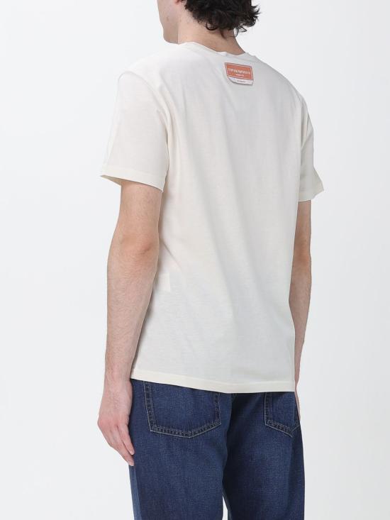 26SS 엠포리오 아르마니 반팔 티셔츠 EM000574AF20447 F1059 Cream - EMPORIO ARMANI