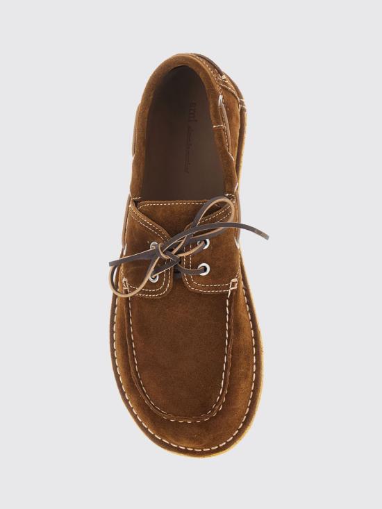 26SS 아미 스웨이드 보트 슈즈 USV830872 236 Brown - AMI