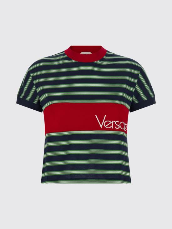 26FW 베르사체 반팔 티셔츠 10259081A18439 6UF90 Green - VERSACE