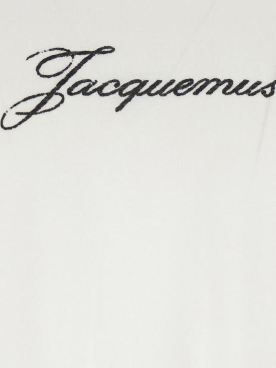 26FW 자크뮈스 로고 프린트 장식 티셔츠 TSM00639AJ00289 100 White - JACQUEMUS