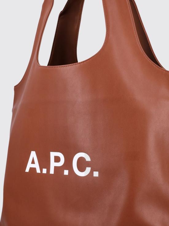 26FW 아페쎄 나논 로고 토트백 M61565PUAAT CAD Leather - A.P.C.