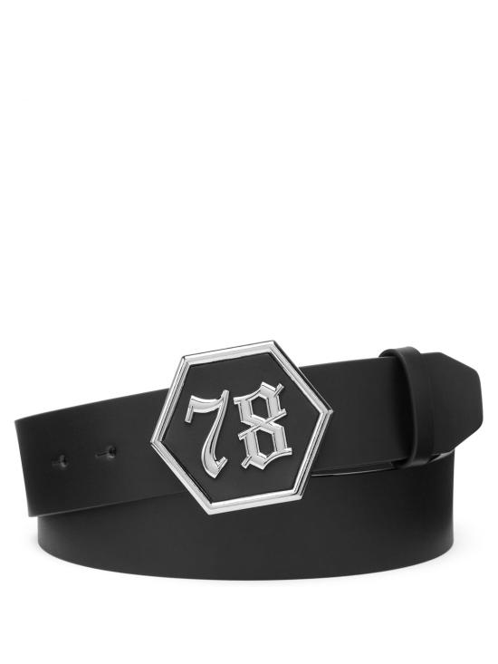 26SS 필립 플레인 가죽 벨트 FAAAMVA0702PLE010N 0291 Black - PHILIPP PLEIN