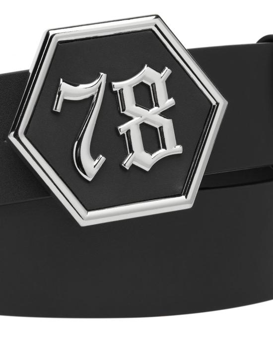 26SS 필립 플레인 가죽 벨트 FAAAMVA0702PLE010N 0291 Black