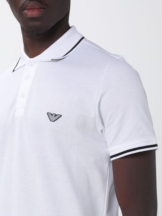 26SS 엠포리오 아르마니 폴로 티셔츠 EM001380AF20424 U0002 White - EMPORIO ARMANI