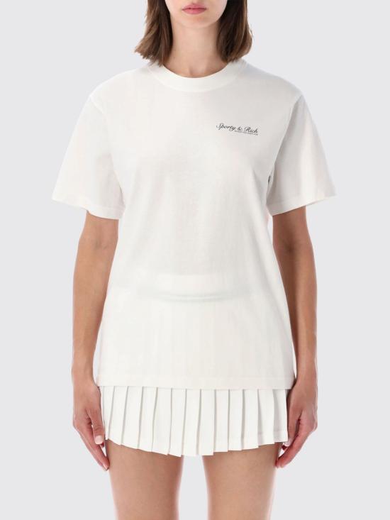 26SS 스포티앤리치 반팔 티셔츠 TO11975325WH01 48 White