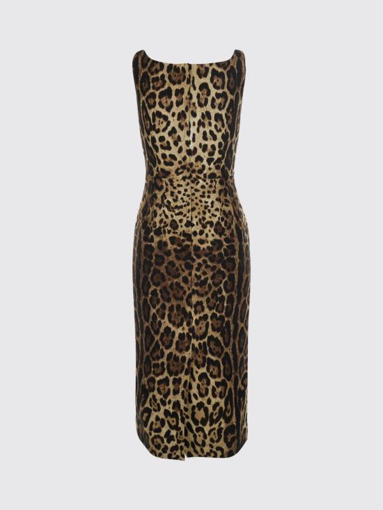 26FW 돌체앤가바나 롱 원피스 F6F4ZTGDCLX HY13M Brown - DOLCE & GABBANA