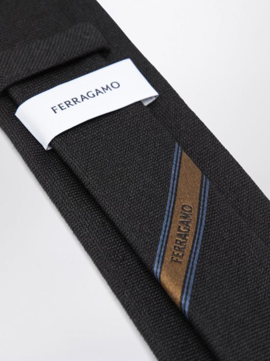 26SS 살바토레 페라가모 넥타이 789396 FG Grey - SALVATORE FERRAGAMO