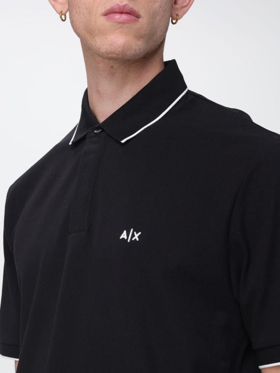 26SS 알마니 폴로 티셔츠 XM002402AF13026 UC001 Black - ARMANI