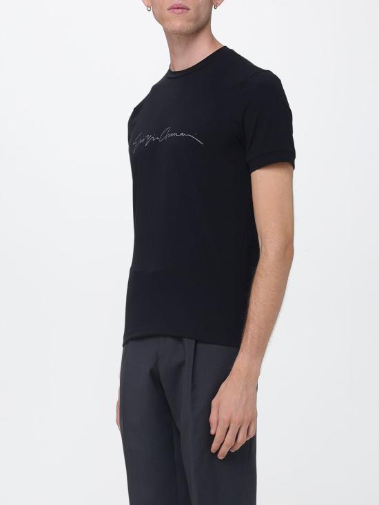 26FW 조르지오 아르마니 반팔 티셔츠 6GST56SJP4Z UC99 Black - GIORGIO ARMANI