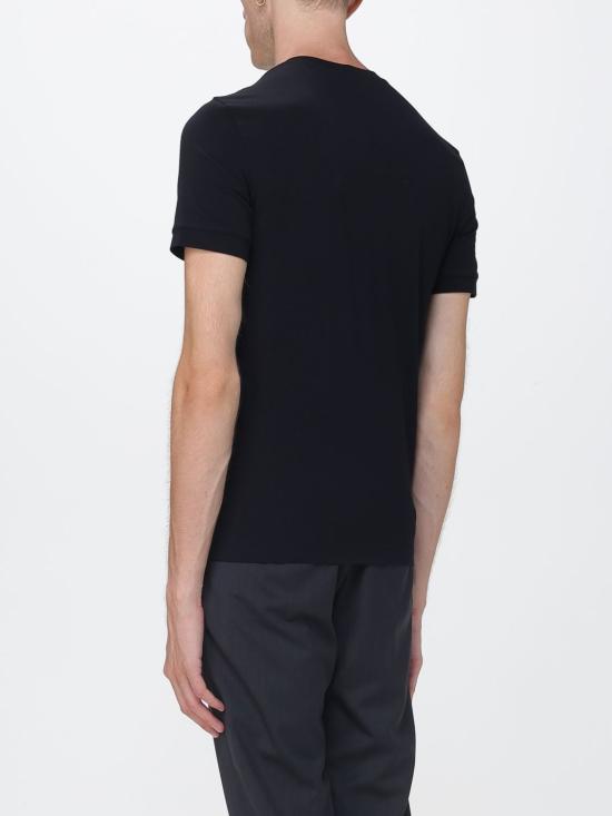 26FW 조르지오 아르마니 반팔 티셔츠 6GST56SJP4Z UC99 Black - GIORGIO ARMANI