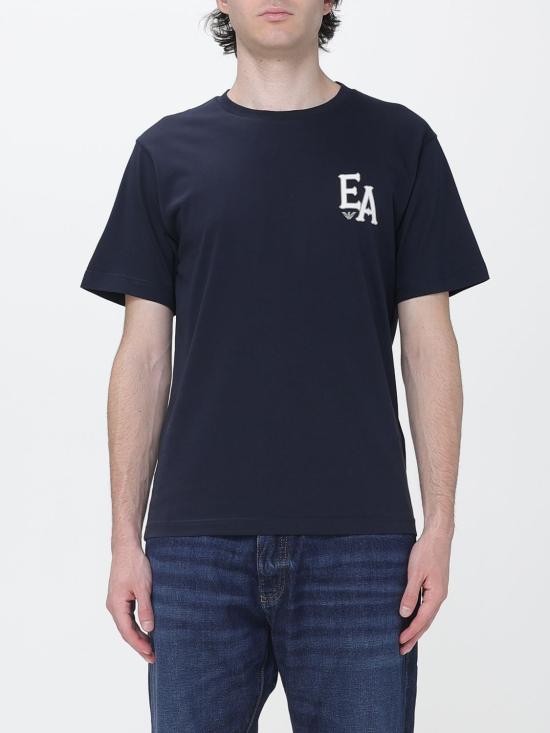 26SS 엠포리오 아르마니 반팔 티셔츠 EM001717AF14836 FB473 Navy