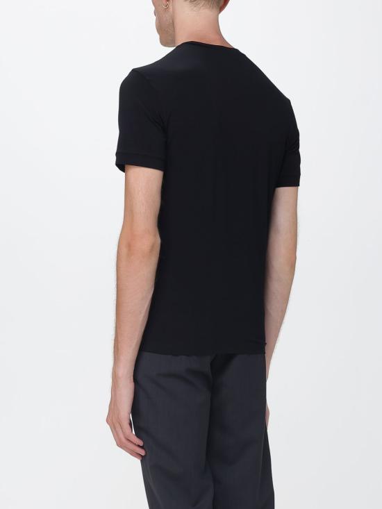 26FW 조르지오 아르마니 반팔 티셔츠 3GST52SJP4Z UC99 Black - GIORGIO ARMANI