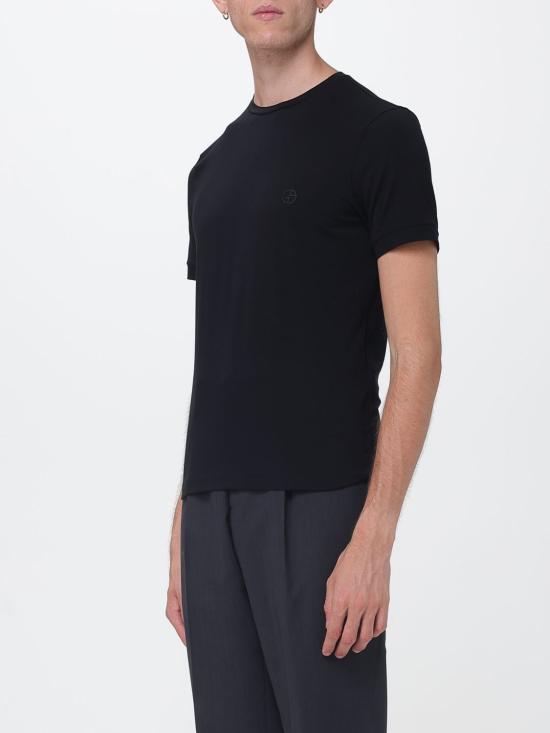 26FW 조르지오 아르마니 반팔 티셔츠 3GST52SJP4Z UC99 Black - GIORGIO ARMANI