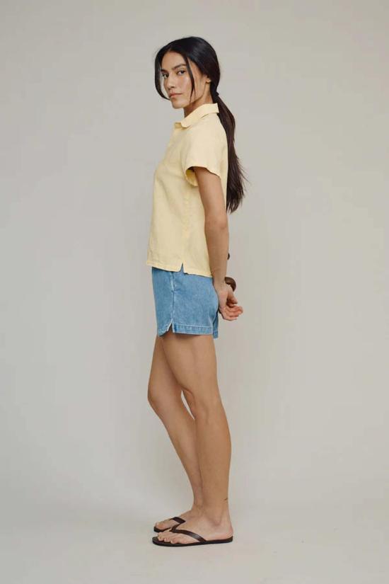 Good Luck Shop 데님 숏팬츠 굿럭샵 코바노 데님 반바지 라이트 데님 - OTHER BRANDS