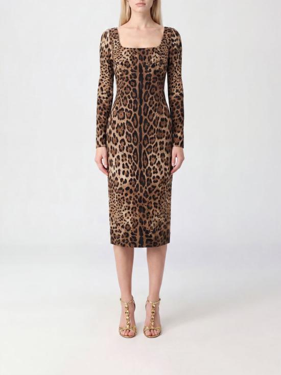 26FW 돌체앤가바나 롱 원피스 F6TYGTFSRKI HY13M Brown