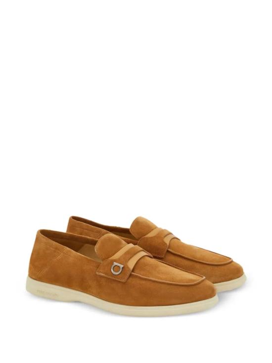  살바토레 페라가모 로퍼 페라가모 간치니 버클 가죽  뉴트럴 컬러 - SALVATORE FERRAGAMO