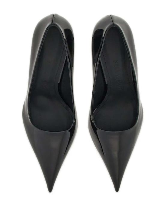  살바토레 페라가모 힐/펌프스 페라가모 70mm 웨지힐 가죽 펌프스 블랙 - SALVATORE FERRAGAMO