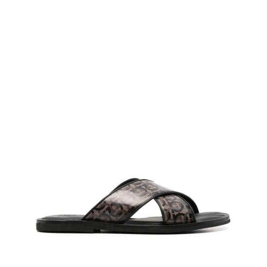  살바토레 페라가모 뮬/슬리퍼 페라가모 간치니 크로스오버 스트랩  블랙 - SALVATORE FERRAGAMO