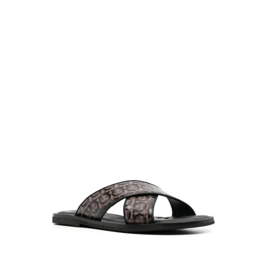  살바토레 페라가모 뮬/슬리퍼 페라가모 간치니 크로스오버 스트랩  블랙 - SALVATORE FERRAGAMO