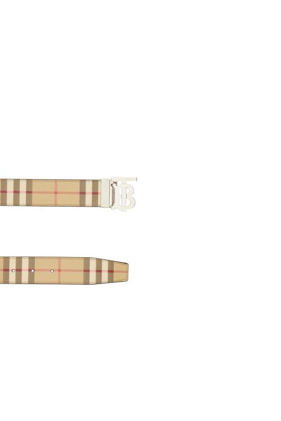 26FW 버버리 가죽 벨트 8122297 A7587 ARCHIVE BEIGE SILVER - BURBERRY