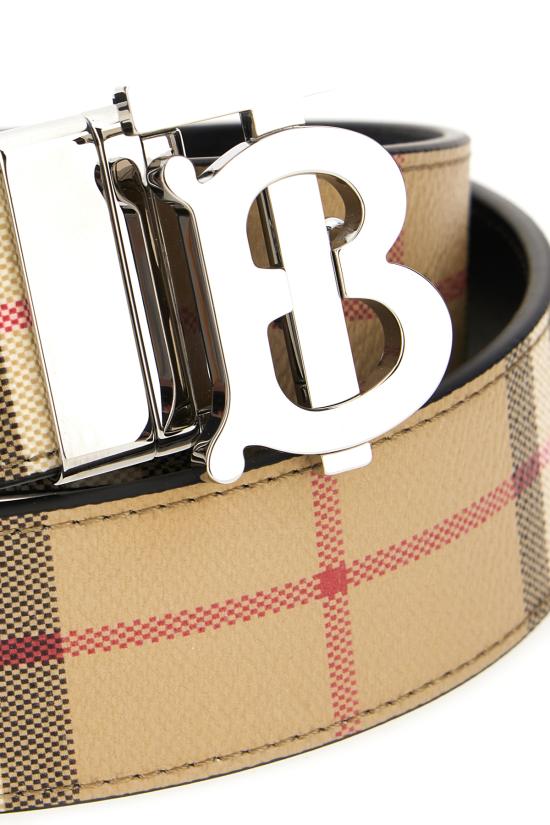 26FW 버버리 가죽 벨트 8122297 A7587 ARCHIVE BEIGE SILVER - BURBERRY