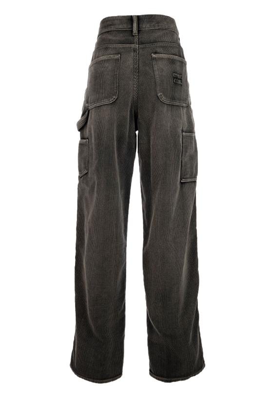 26FW 미우미우 스트레이트 팬츠 MP20326074 F0031 Grigio - MIU MIU