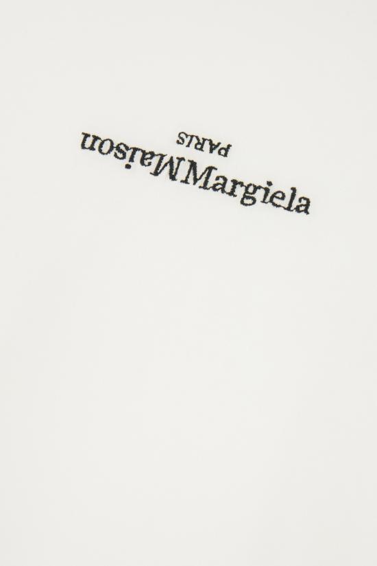 26FW 마르지엘라 로고 코튼 티셔츠 S50GC0736S22816 100 WHITE - MAISON MARGIELA