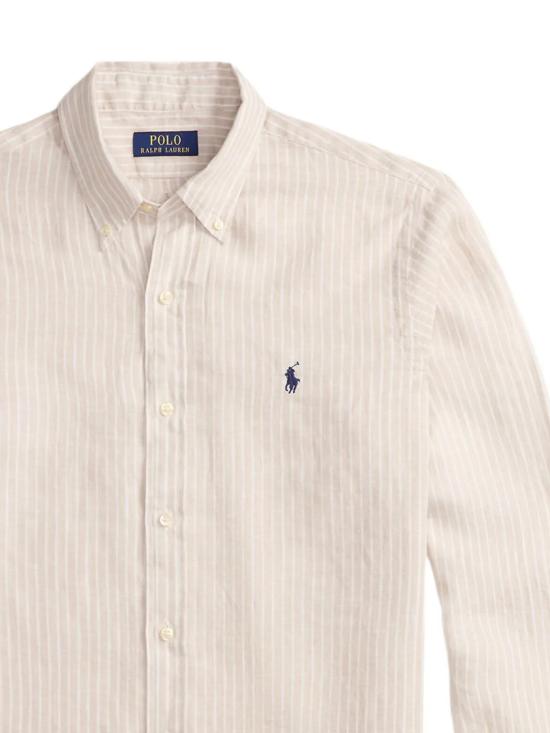 26SS 폴로 랄프로렌 셔츠 710B15594 006 7188E COASTAL BEIGE WHITE - POLO RALPH LAUREN