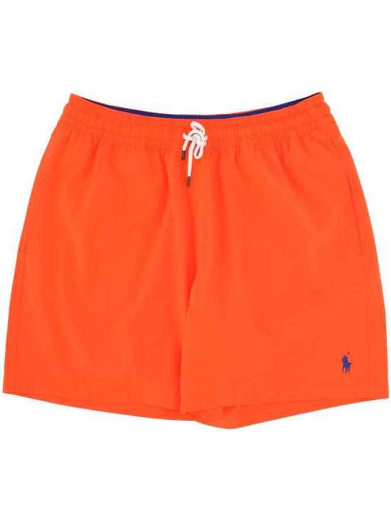26SS 폴로 랄프로렌 포니 자수 스윔 쇼츠 710957782 011 SAILING ORANGE