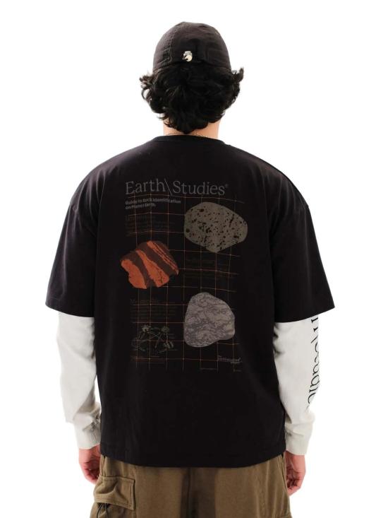  어스 스터디스 탑 지구/연구 투영팀 티셔츠 - EARTH STUDIES